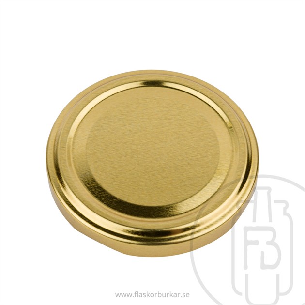 Twist off lid, 66mm, Gold